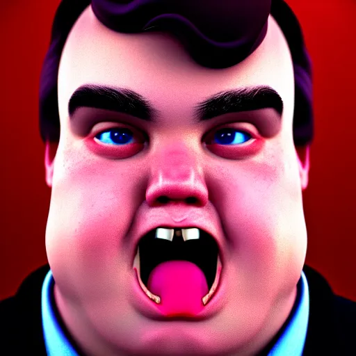 Prompt: portrait of john candy crying, john candy suffering, metaverse on fire, octane render, trending on artstation