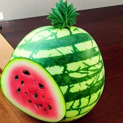 Image similar to bob ross watermelon hybrid