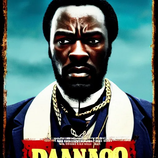 Prompt: a new movie poster of django unchained, 8 k, 3 d, digital art