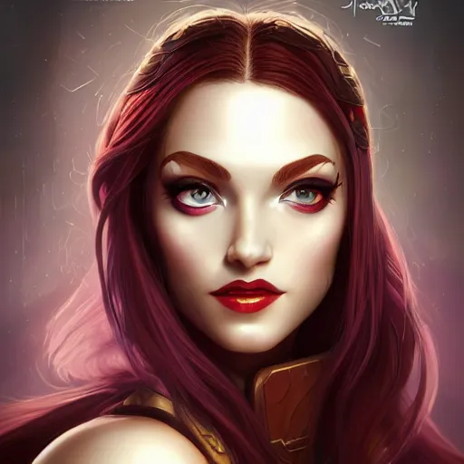 Image similar to portrait of katarina from league of legends, Pixar style, by Tristan Eaton Stanley Artgerm and Tom Bagshaw.