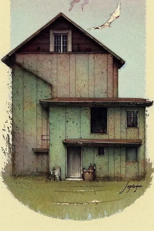 Image similar to ( ( ( ( ( 1 9 5 0 s retro future art deco farm house design. muted colors. ) ) ) ) ) by jean - baptiste monge!!!!!!!!!!!!!!!!!!!!!!!!!!!!!!