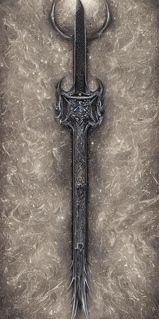 Image similar to a sword made from metal of a dying star, intricate, highly detailed, digital painting, sharp focus, fantasy, magical