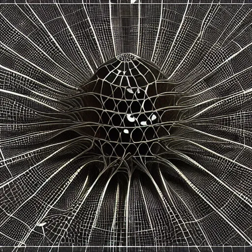 Image similar to radiolaria 3 d model by ernst haeckel, octane render