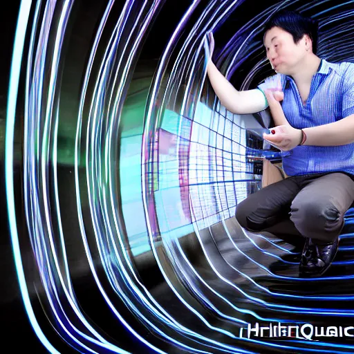 Image similar to Quantum-Wavetracing photoshoot, 24 mm toward the ground, by Hirohiko Araki