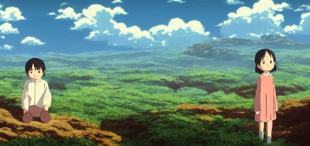 Image similar to a very high resolution image from a new movie. beautiful scenery. photorealistic, photography, directed by hayao miyazaki