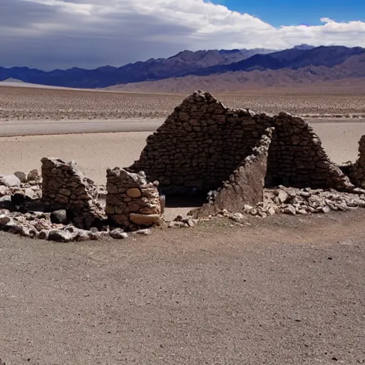 Image similar to megalithic spaceport ruins in death valley