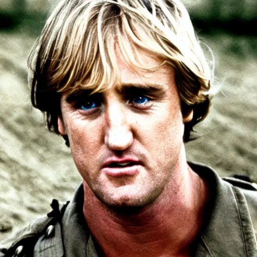 Image similar to owen wilson starring in saving private ryan