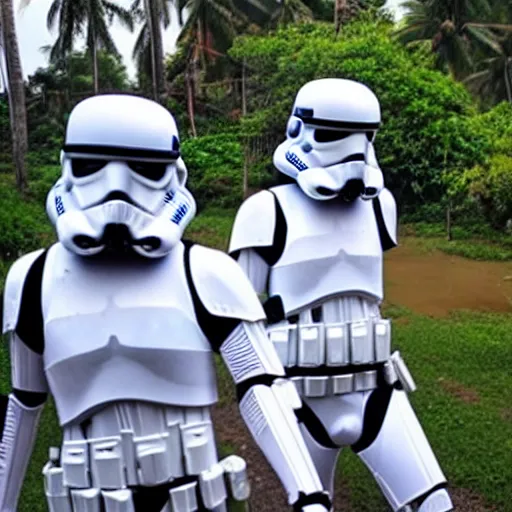 Prompt: “ storm troopers on holiday in thailand ”