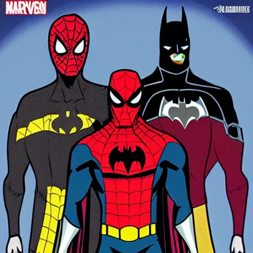 Image similar to batman in the style of spider - man in the spider - verse