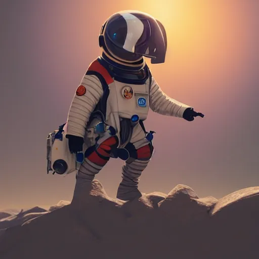 Prompt: puffin in spacesuit on mars, cinematic, cinematic lighting, trending on Artstation, Cgsociety, detailed, 4k, very realistic