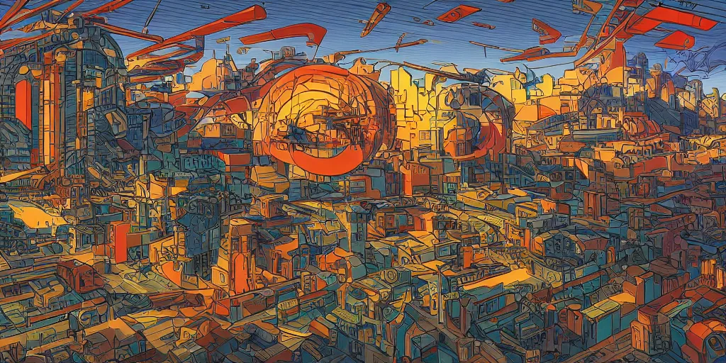 Image similar to game boy, italian futurism, da vinci, Dan Mumford, Josan Gonzalez