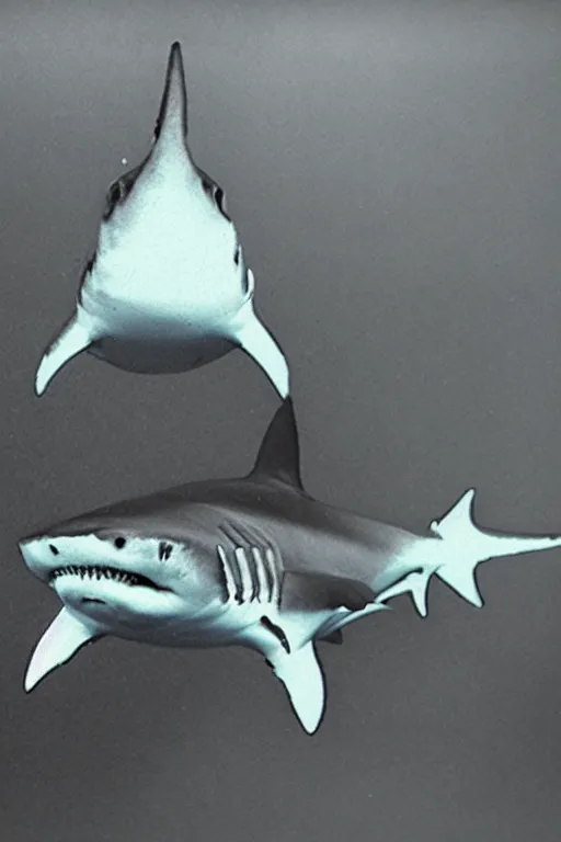 Prompt: school photo of a shark