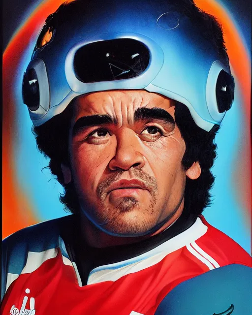 Image similar to studio light, portrait, diego armando maradona by mark brooks, by peter andrew jones!!!!!!!!, by roger dean, hd, hyper detailed, 4 k