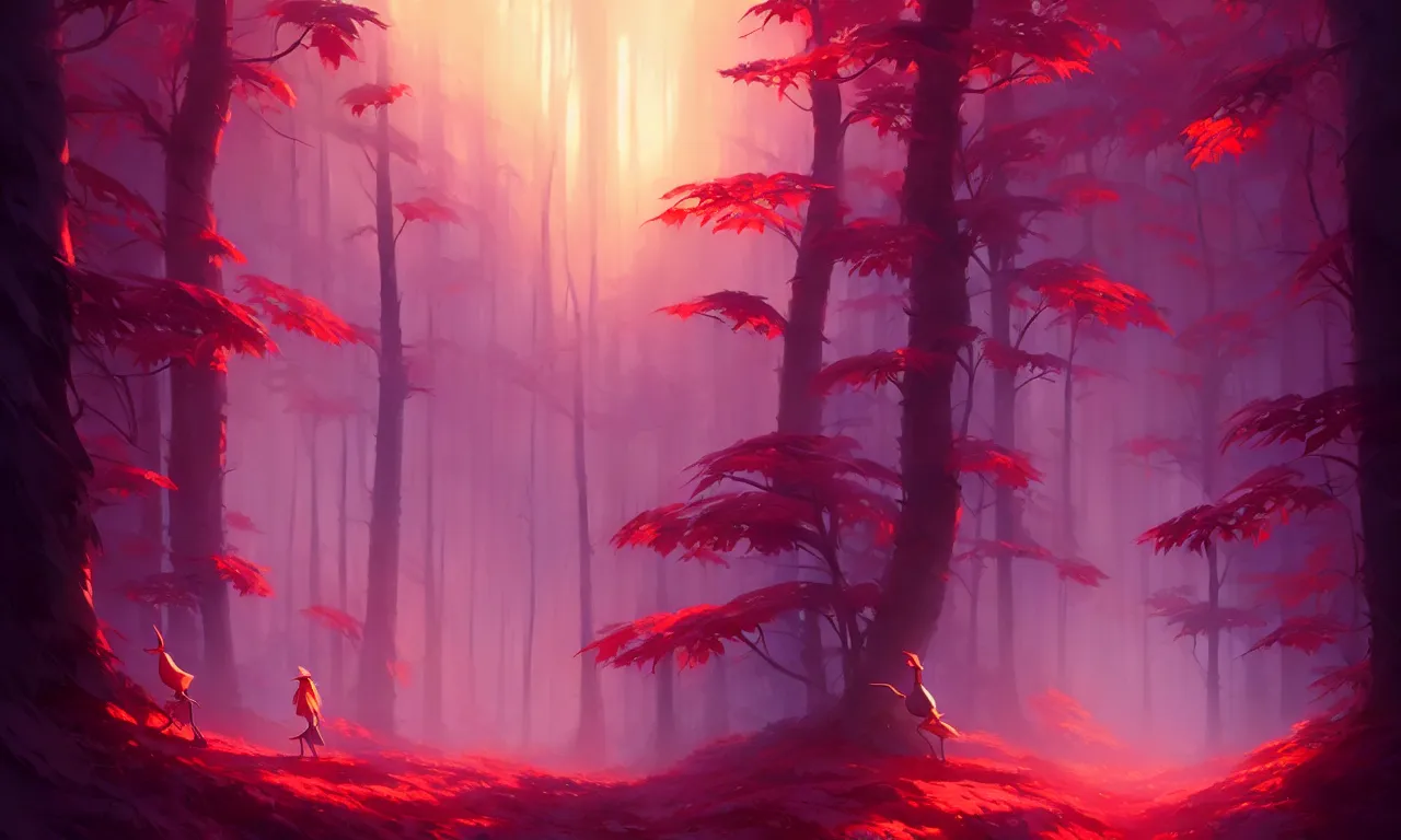 Image similar to Dark forest strawberries, behance hd by Jesper Ejsing, by RHADS, Makoto Shinkai and Lois van baarle, ilya kuvshinov, rossdraws global illumination