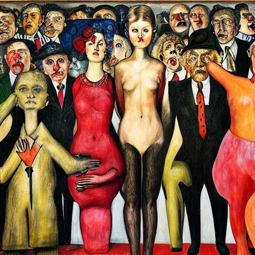 Prompt: diversity equity and inclusion by otto dix, hyperrealistic, masterpiece, aesthetic