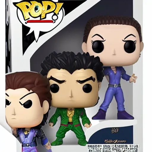 Prompt: jojos bizarre adventure, funko pop