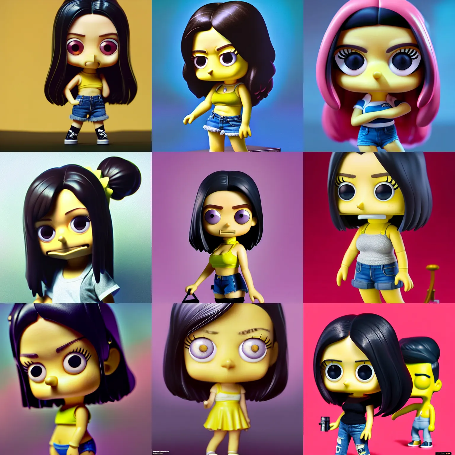 Prompt: young mila kunis, funko pop, simpsons and nendoroid mashup, by tom bagshaw, pixar, ghibli and ilya kuvshinov, rtx rendering, octane render 1 2 8 k, maya, extreme high intricate details by wlop, digital anime art by ross tran, medium shot, composition by sana takeda, dramatic lighting by greg rutkowski