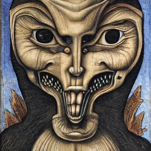 Prompt: monster by carlo crivelli