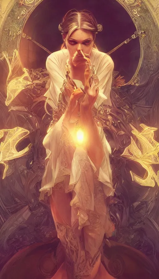 Image similar to entertainer, fame of thrones, lord, neon, fibonacci, sweat drops, insane, intricate, highly detailed, digital painting, artstation, concept art, smooth, sharp focus, illustration, Unreal Engine 5, 8K, art by artgerm and greg rutkowski and alphonse mucha