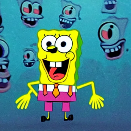 Image similar to spongebob squarepants, horror