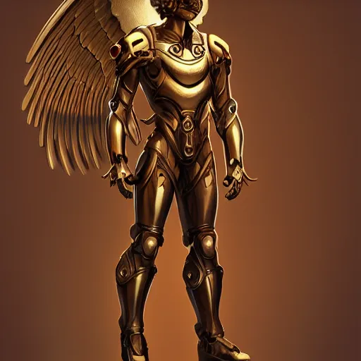 Prompt: Mechanical male angel,tech, artstation