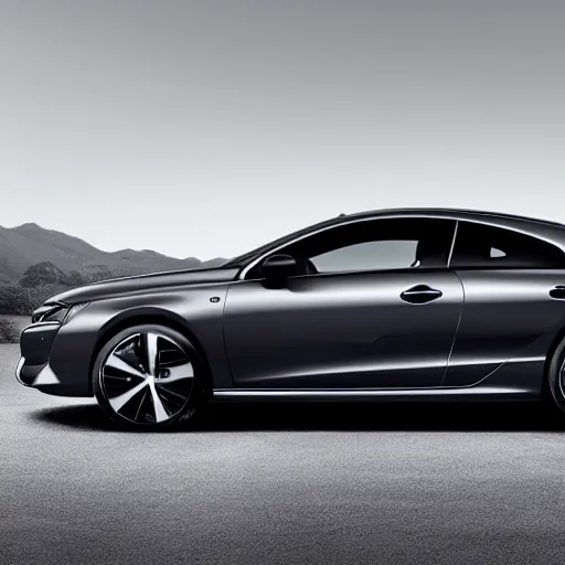 Image similar to Peugeot 508 coupe, complete view