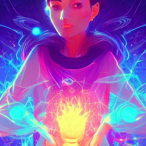 Image similar to skill magic deepdream radiating a glowing aura stuff loot legends stylized digital illustration video game icon artstation lois van baarle, ilya kuvshinov, rossdraws,