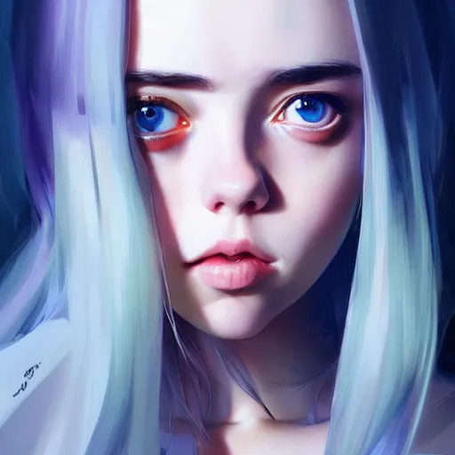 Prompt: a beautiful billie eilish christina hendricks alluring instagram model in crop top, by guweiz and wlop and ilya kuvshinov and artgerm and makoto shinkai and studio ghibli, symmetrical eyes, aesthetic, gorgeous, stunning, alluring, attractive, artstation, deviantart, pinterest, digital art