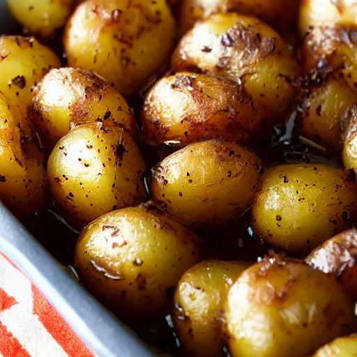 Image similar to Hackleback Potato. Cookbook photo. Close-up, detailed.