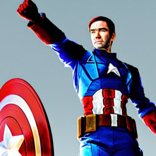 Prompt: Antony Starr as Captain America