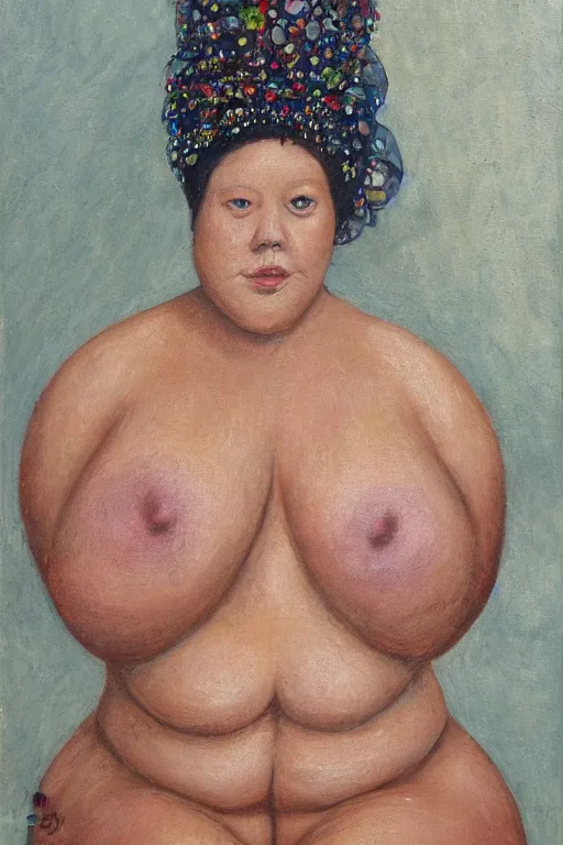 Image similar to detailed portrait of a chubby queen | Mark Zug |