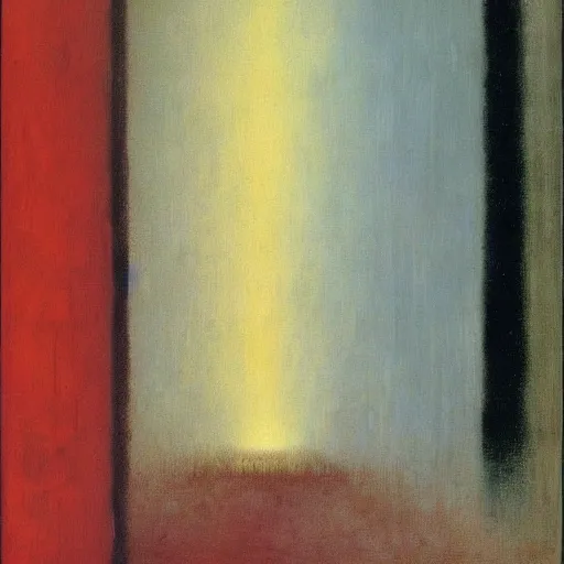 Image similar to the abstract painting'void whimsy ', by caspar david friedrich!!!, by rothko!!!