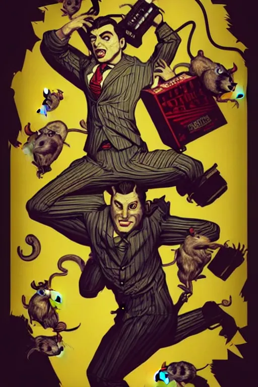 Image similar to fulls of rats. pop art, pixel, bioshock art style, gta chinatown art style, dynamic proportional, dynamic composition, face features, body features, ultra realistic art, digital painting, concept art, smooth, sharp focus, illustration, intricate, without duplication, elegant, confident posse, art by artgerm and richard hamilton and mimmo rottela