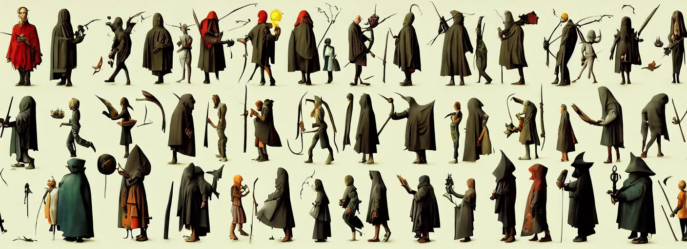 Image similar to full - body rpg character concept art anatomy, very coherent and colorful high contrast masterpiece by norman rockwell franz sedlacek hieronymus bosch dean ellis simon stalenhag rene magritte gediminas pranckevicius, dark shadows, sunny day, hard lighting, reference sheet white background