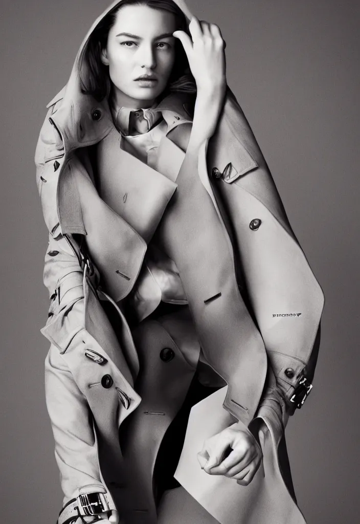 Image similar to Burberry advertising campaign portrait