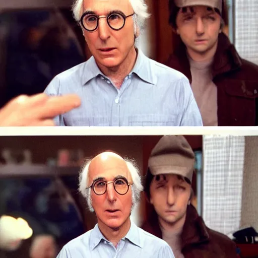 Image similar to larry david is a baby