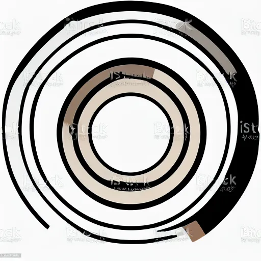 Image similar to woodlathe inside bowl, vector art, simple