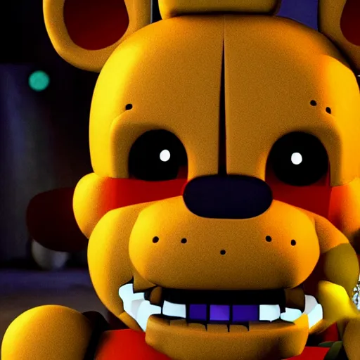 freddy fazbear from fnaf in tokyo ghoul anime, 4 k,, Stable Diffusion