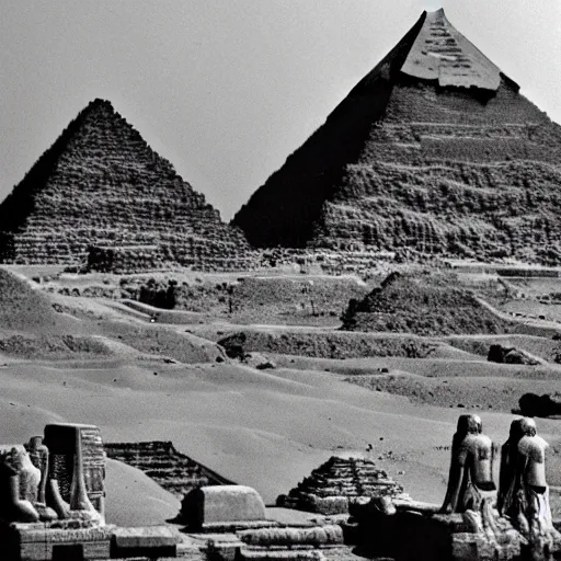 Image similar to how did the ancient egyptians build the pyramids?