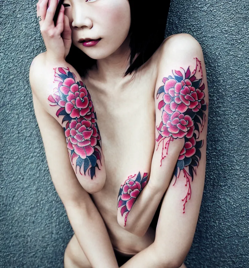 Full body tattoo woman hires stock photography and images  Alamy