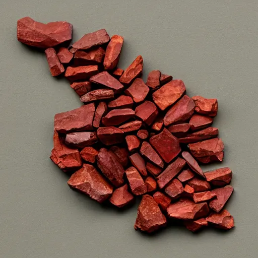 Prompt: galena cinnabar crystals