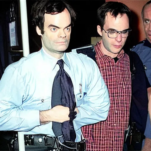 Image similar to “Bill Hader being arrested for public indecency, TMZ photo”