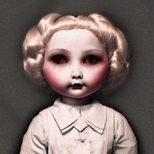 beautiful porcelain doll face