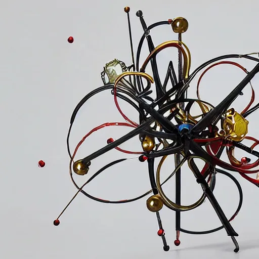 Image similar to a kinetic sculpture using motors and electronics