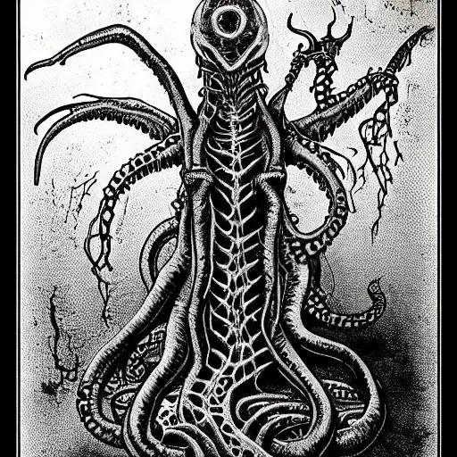 Image similar to the realm of the old ones, lovecraft, dimensional,