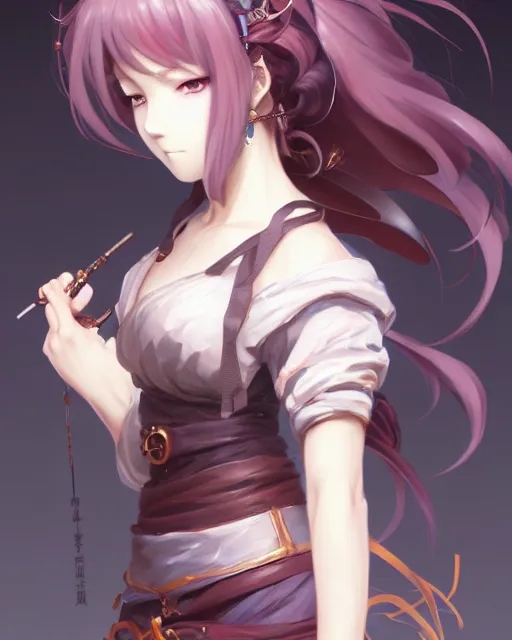 Image similar to character concept art of an anime goddess of metalworking | | cute - fine - face, pretty face, realistic shaded perfect face, fine details by stanley artgerm lau, wlop, rossdraws, james jean, andrei riabovitchev, marc simonetti, and sakimichan, tranding on artstation