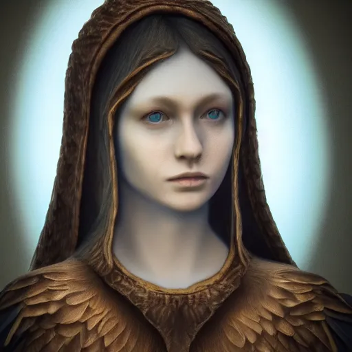 Image similar to realistic seraphim portrait detailed 8 k