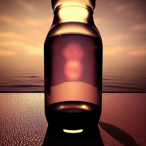 Image similar to “the universe contained in a bottle, insanely detailed, unreal render, dramatic light”
