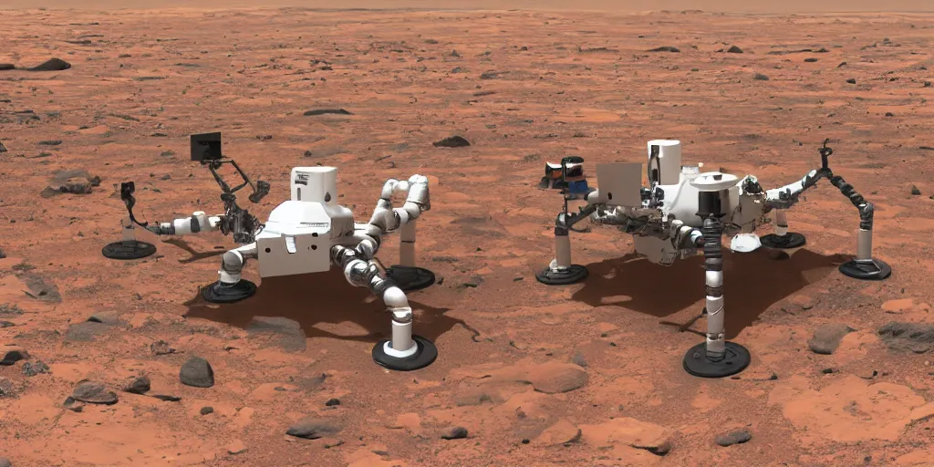 Image similar to photo of cybermorphic robotic drone for mars exploration industrial design