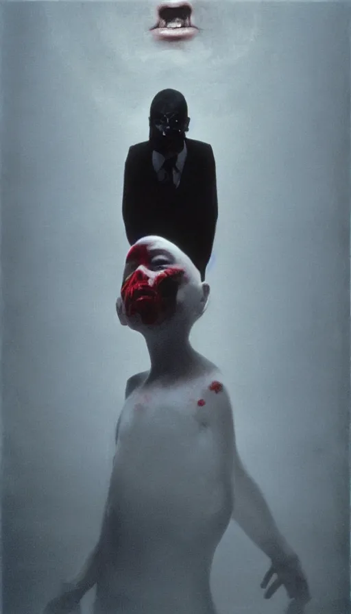 Image similar to rage, by gottfried helnwein